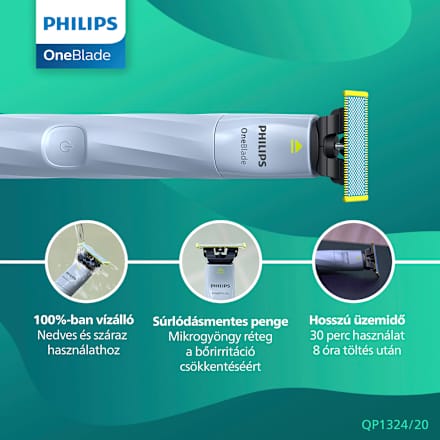 First shave borotvakészülék, QP1324/20 PHILIPS OneBlade
