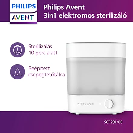 3-az-1-ben elektromos gőzsterilizáló PHILIPS AVENT