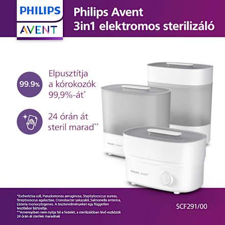 3-az-1-ben elektromos gőzsterilizáló PHILIPS AVENT