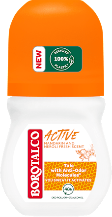 Deodorant roll-on Active Mandarin & Neroli Fresh Borotalco