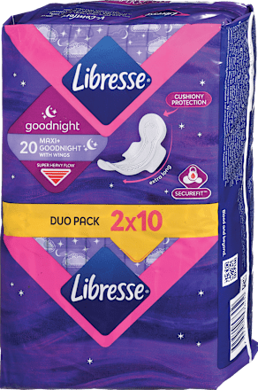 Damski nočni vložki Goodnight Maxi+ Libresse