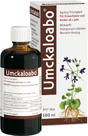 Umckaloabo, Pelargonium-sidoides-Wurzeln-Auszug 8g/10g Flüssigkeit Umckaloabo