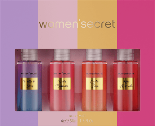 Darilni set štirih meglic za telo Daily Romance women'secret