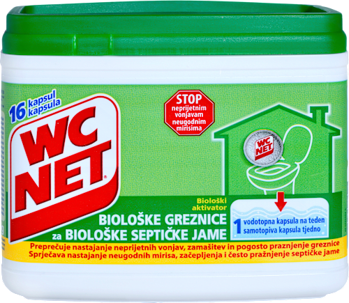 100 % naravne kapsule za greznico WC NET