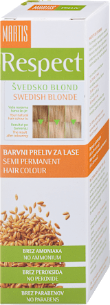 Barvni preliv za lase Švedsko blond Respect