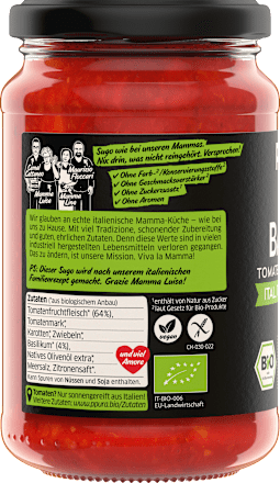 Tomatensauce, Basilico, ital. Tomaten & Basilikum PPURA