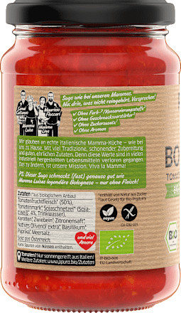 Tomatensauce, Bolognese, vegan PPURA