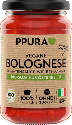 Tomatensauce, Bolognese, vegan PPURA
