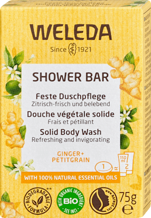 Festes Duschgel Ginger + Petitgrain WELEDA