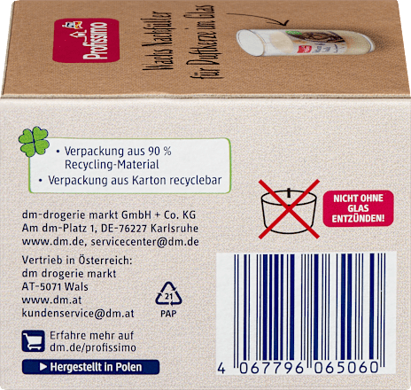 Vonná sviečka vanilka, náhradná náplň Profissimo