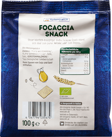 Focaccia Snack dmBio