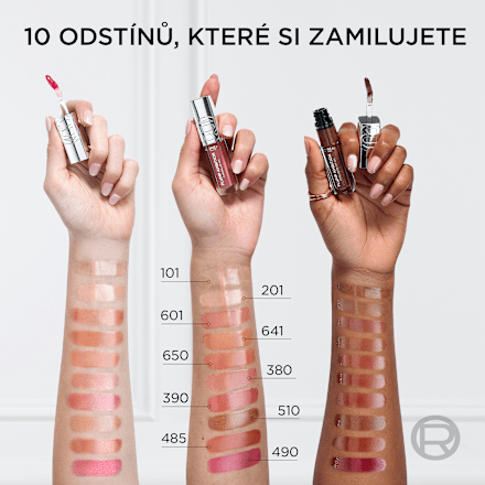 olejový lesk na rty Plump Ambition 641 Latte Glace L'ORÉAL PARiS