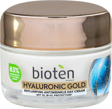 HYALURONIC GOLD REPLUMPING ANTIWRINKLE - dnevna krema protiv bora, SPF10 bioten