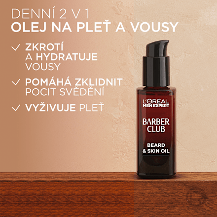 olej na vousy Barber Club L'ORÉAL PARiS MEN EXPERT