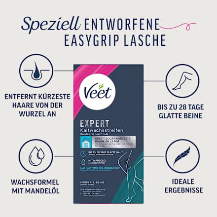 Kaltwachsstreifen Expert Körper & Beine Veet