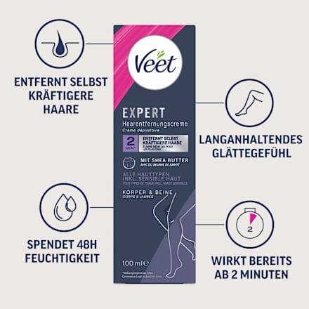 Enthaarungscreme Expert Körper & Beine Veet