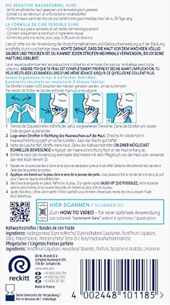 Kaltwachsstreifen Gesicht Sensitive Veet