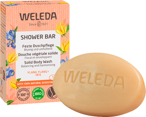 Feste Duschpflege Ylang-Ylang und Iris WELEDA