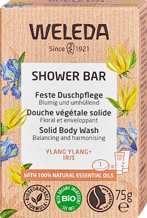 Feste Duschpflege Ylang-Ylang und Iris WELEDA
