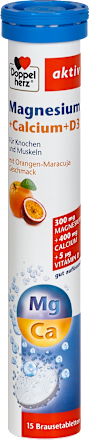 Brausetabletten aktiv Magnesium + Calcium + D3 Abtei