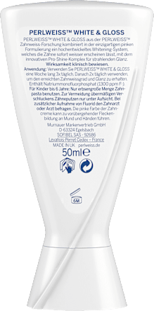 Bleaching White & Gloss Zahncreme Perlweiss
