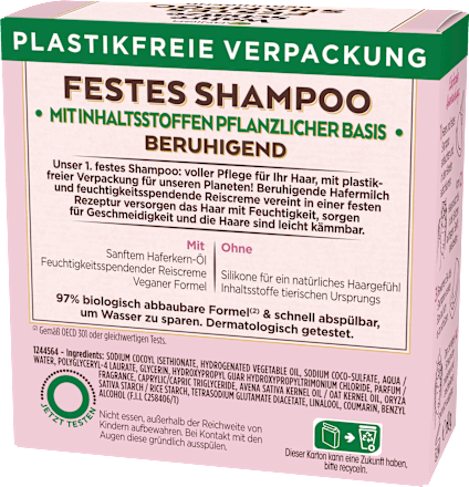 Festes Shampoo Sanfte Hafermilch Wahre Schätze