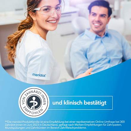 Zahnbürste sanft sortiert meridol