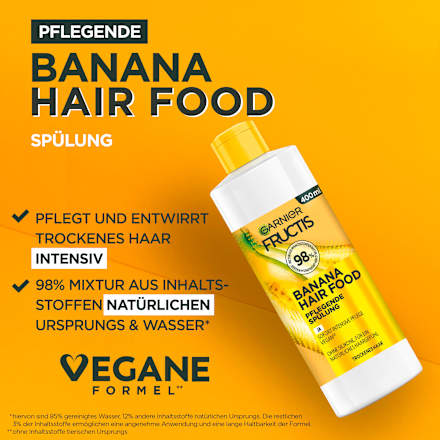 Pflegendes Banana Hair Food Spülung GARNIER FRUCTIS