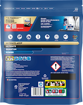 Geschirrspül-Tabs Quantum Citrus Sparpack Finish