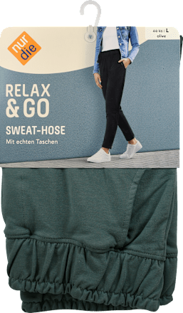 Sweathose Relax & Go olive, Gr. 44/46 nur die