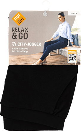 Relax & Go City-Jogger 7/8 schwarz, Gr. 44/46 nur die
