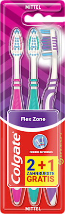 Zahnbürste Flex Zone mittel Dreierpack Colgate