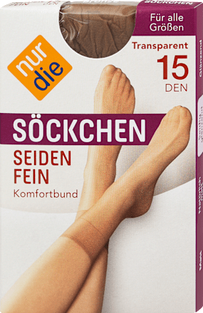 Söckchen Seidenfein bronze 15 DEN One Size (1 Paar) nur die