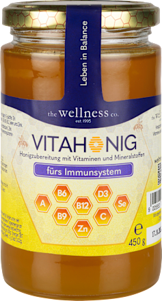 Honigzubereitung mit Vitaminen und Mineralstoffen VITAHONIG the wellness co.