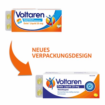 Voltaren Dolo Liquid 25 mg Weichkapsel Voltaren