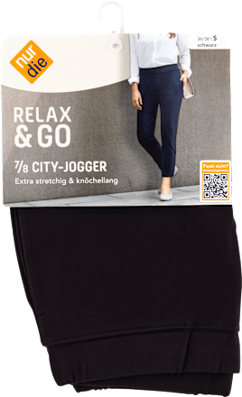 Relax & Go City-Jogger 7/8 schwarz, Gr. 36/38 nur die