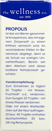 Propolis Tropfen the wellness co.