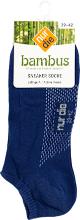 Bambus Sneaker Socken Air Comfort ultramarine, Gr. 39-42 (1 Paar) nur die