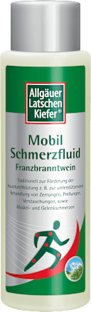 Allgäuer Latschenkiefer Mobil Schmerzfluid Franzbranntwein Racemischer Campher 2,0 g/100 g Lösung Allgäuer LatschenKiefer
