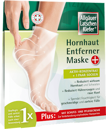 Allgäuer Latschenkiefer Hornhaut-Entferner-Maske plus Allgäuer LatschenKiefer