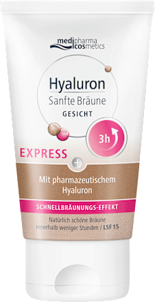 medipharma cosmetics Hyaluron Sanfte Bräune Express Gesicht LSF 15 medipharma cosmetics