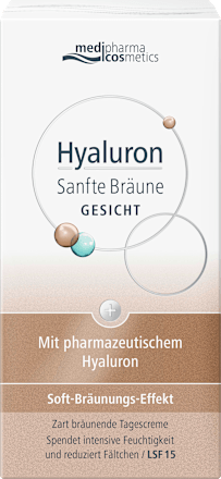 medipharma cosmetics Hyaluron Sanfte Bräune Gesicht  LSF 15 medipharma cosmetics