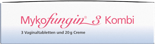 Mykofungin 3 Kombi 200 mg Vaginaltabletten und 10 mg/g Creme, Wirkstoff: Clotrimazol Mykofungin
