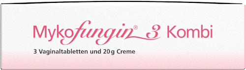 Mykofungin 3 Kombi 200 mg Vaginaltabletten und 10 mg/g Creme, Wirkstoff: Clotrimazol Mykofungin