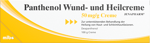 Panthenol Wund- und Heilcreme JENAPHARM 50mg/g Creme, Wirkstoff: Dexpanthenol JENAPHARM