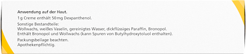 Panthenol Wund- und Heilcreme JENAPHARM 50mg/g Creme, Wirkstoff: Dexpanthenol JENAPHARM