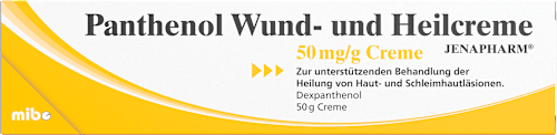 Panthenol Wund- und Heilcreme  JENAPHARM 50mg/g Creme, Wirkstoff: Dexpanthenol JENAPHARM