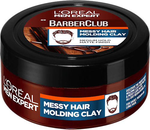 Stylingová tvarovacia pomáda na vlasy BarberClub Matte Molding Clay L'ORÉAL PARiS MEN EXPERT