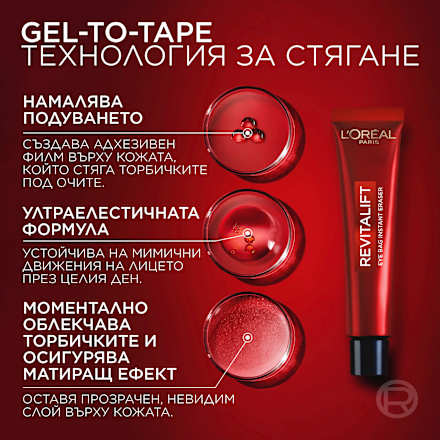 Гел за околоочен контур Eye Bag Instant Eraser L'ORÉAL PARiS REVITALIFT