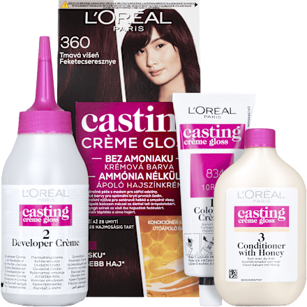 Farba na vlasy - 360 tmavá višňa L'ORÉAL PARiS CASTING Crème Gloss